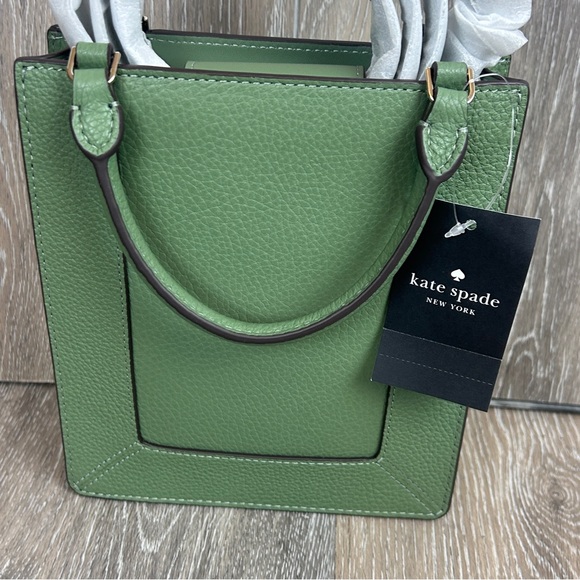 Kate Spade Lena Mini Tote Pebbled Leather Romaine Green NWT - Picture 4 of 10